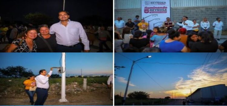 Se ilumina a Reynosa Gobierno de Carlos Peña Ortiz