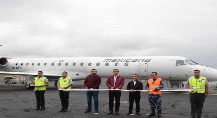 Mexicana de Aviación inaugura vuelo AIFA-Ciudad Victoria