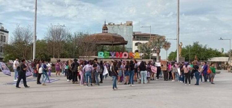 En la protesta del 8M en Reynosa piden justicia y exhiben a los presuntos agresores