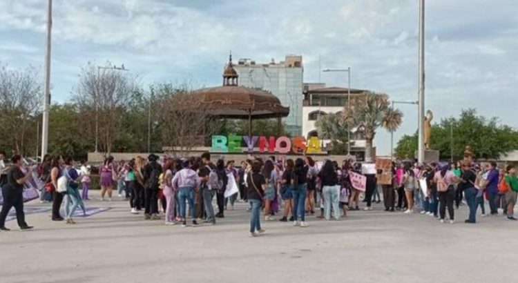 En la protesta del 8M en Reynosa piden justicia y exhiben a los presuntos agresores