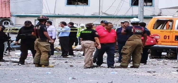 Una fuerte explosión en frente de una secundaria del municipio de Reynosa