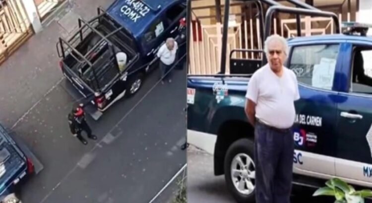 Detuvo la policía a septuagenario por plantar un árbol en la calle