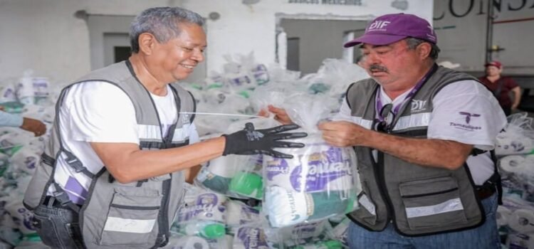 El DIF de Tamaulipas continua entregando apoyos a familias afectadas por lluvias e inundaciones en la frontera