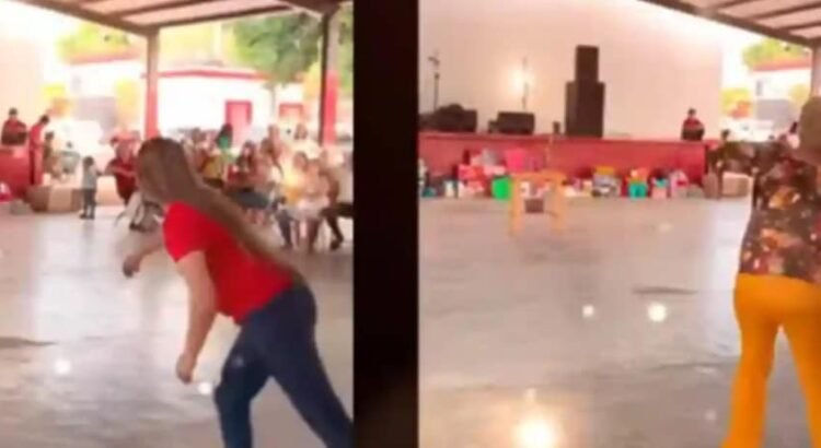 Mamás demostraron su puntería en concurso de “lanzamiento de chancla”