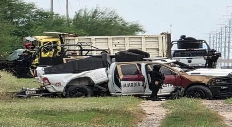 Un accidente carretero deja sin vida a dos de la guardia estatal y tres personas heridas en Tamaulipas