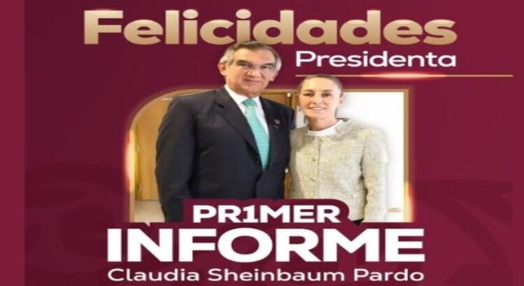 La presidenta Claudia Sheinbaum rinde primer informe de gobierno en Tamaulipas