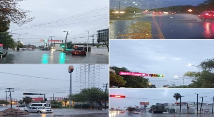Suspensión de clases por los fuertes encharcamientos en Nuevo Laredo tras lluvias