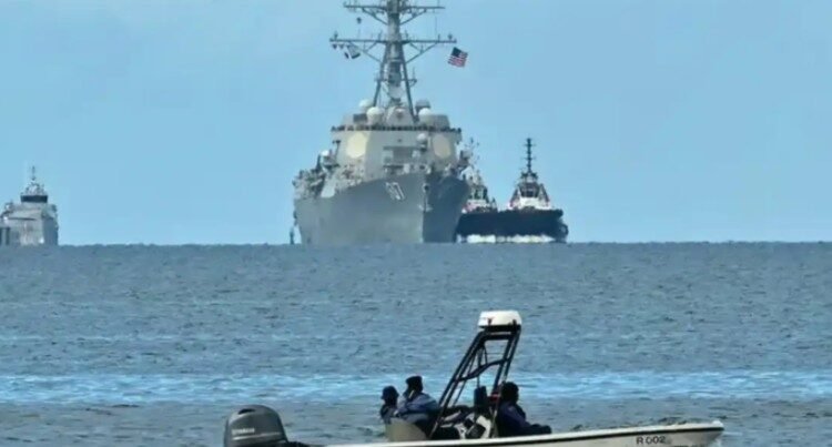 Llega buque de guerra de Estados Unidos a Trinidad y Tobago Llega buque de guerra de Estados Unidos a Trinidad y Tobago