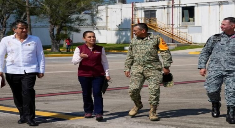 El gobierno de Tamaulipas junto a la Presidenta Claudia Sheinbaum, el crecimiento del Río Pánuco