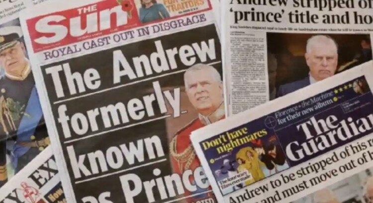 Celebra el Reino Unido la decisión de despojar a Andrés de su título Celebra el Reino Unido la decisión de despojar a Andrés de su título