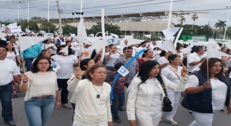 Una marcha de católicos en Ciudad Victoria, exigen seguridad y alto a las desapariciones