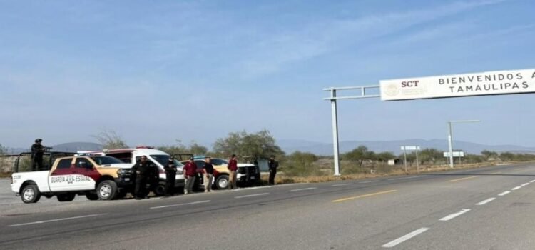 En Tamaulipas la Guardia Estatal se mantiene presente en los límites con San Luis Potosí durante el operativo paisano
